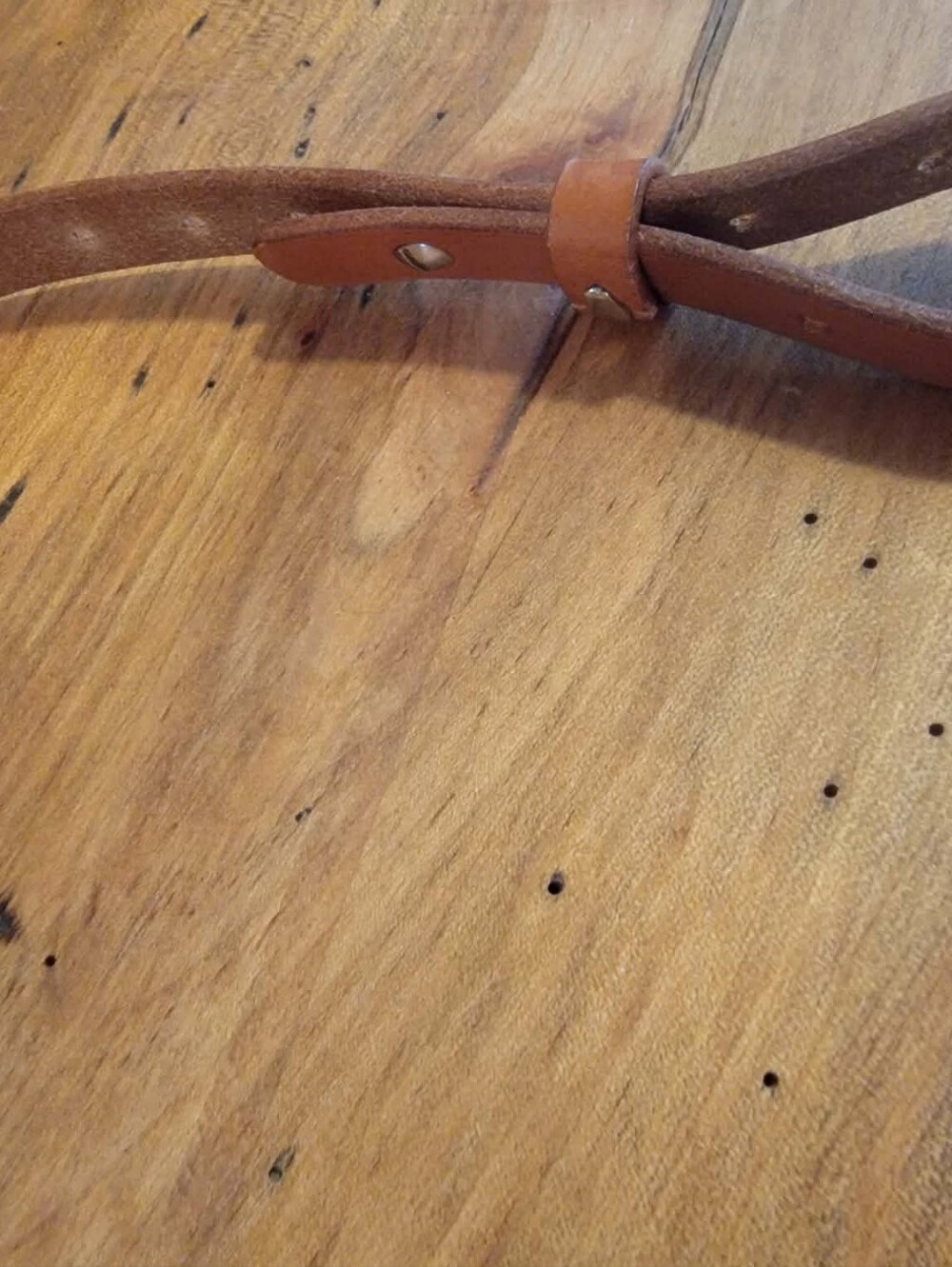 Snaffle Bit Belt-Genuine Snaffle Bit Slung between 1.25" Bridle Leather-Western - Picture 8 of 9